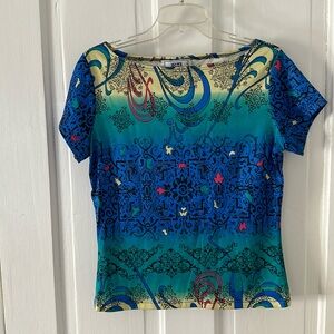 Vintage Y2K Vividly Colored Top NWOT